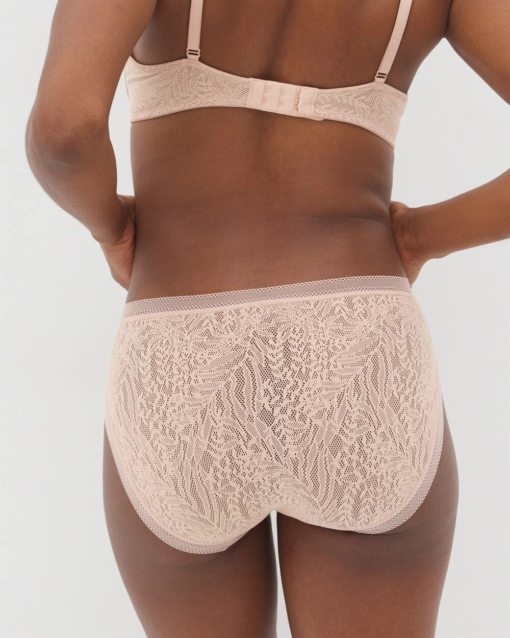 HUSH - Soma High-Leg Panty with Stretch Lace