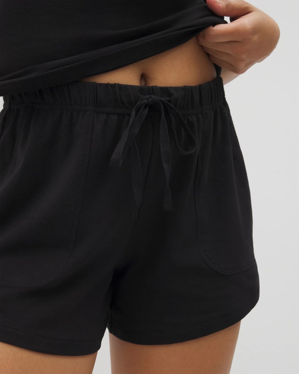 BLACK - Pajama Shorts