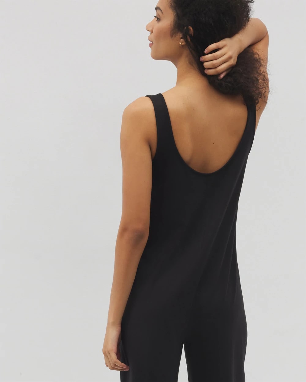 BLACK - Henley Jumpsuit