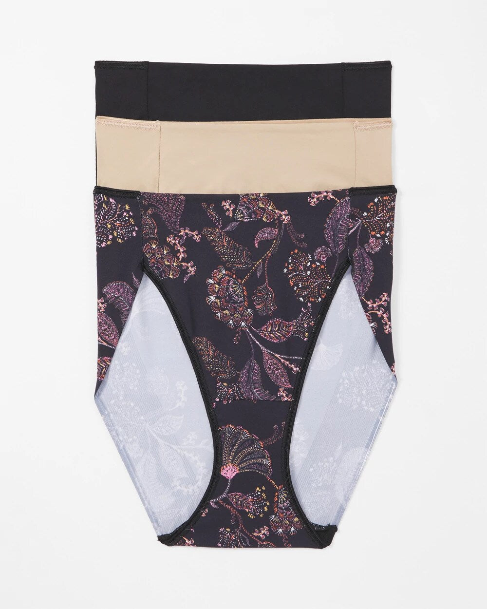 STITCH PAISLEY MULTIPACK - Tummy High-Leg Brief Panty 3 Pack