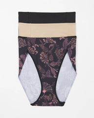 STITCH PAISLEY MULTIPACK - Tummy High-Leg Brief Panty 3 Pack