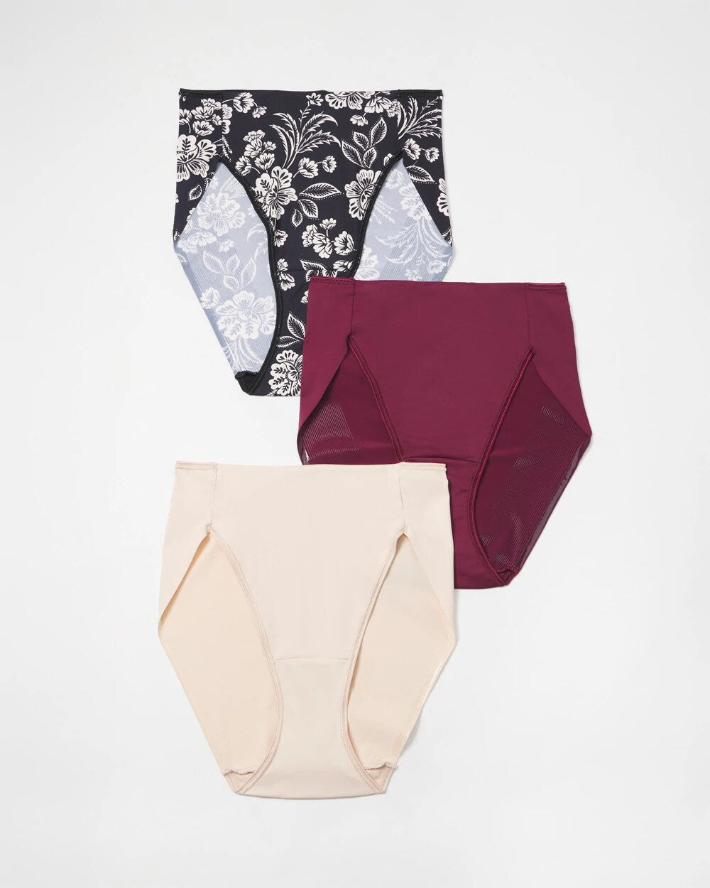 NIGHT FLORAL MULTIPACK - Tummy High-Leg Brief Panty 3 Pack