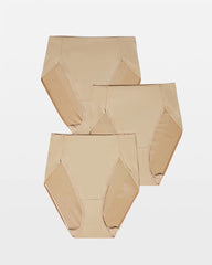 WARM AMBER MULTIPACK - Tummy High-Leg Brief Panty 3 Pack
