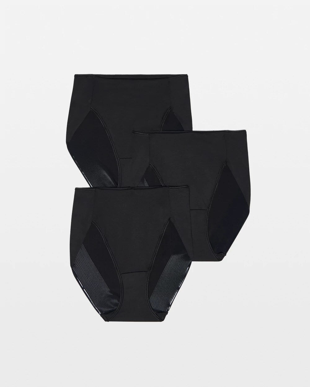 BLACK MULTI PACK - Tummy High-Leg Brief Panty 3 Pack