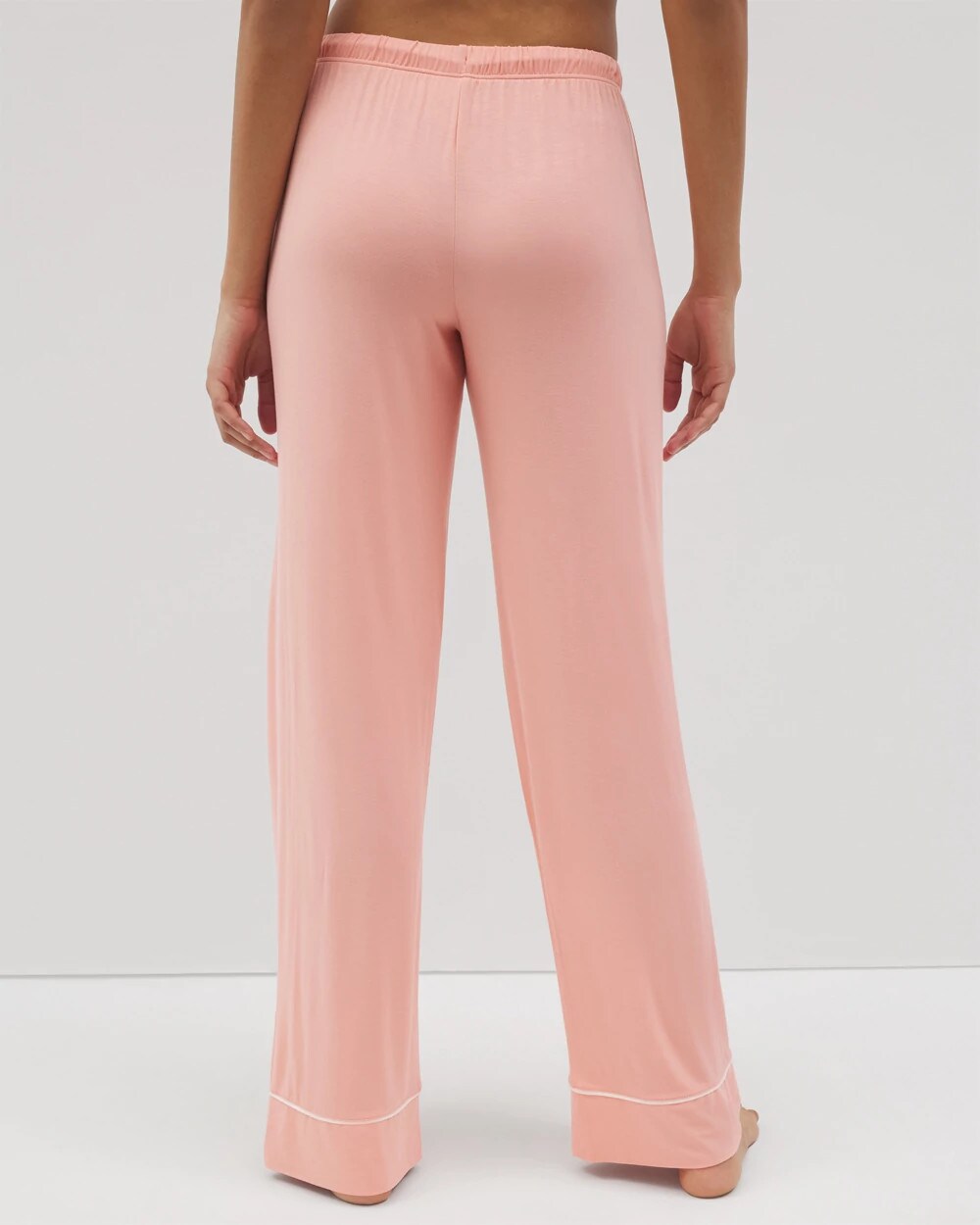 PALOMA GLOW - Solid Piped Pajama Pants