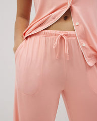 PALOMA GLOW - Solid Piped Pajama Pants