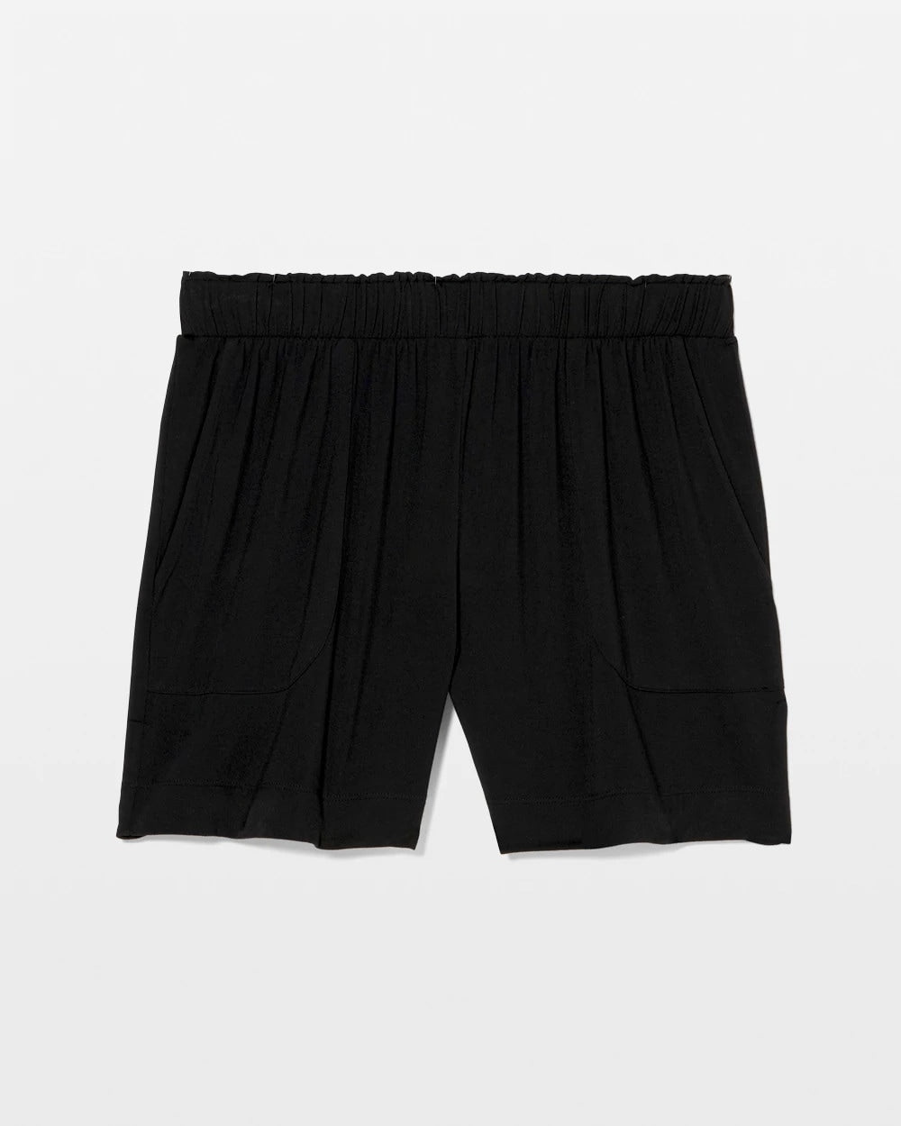 BLACK - Long Pajama Shorts
