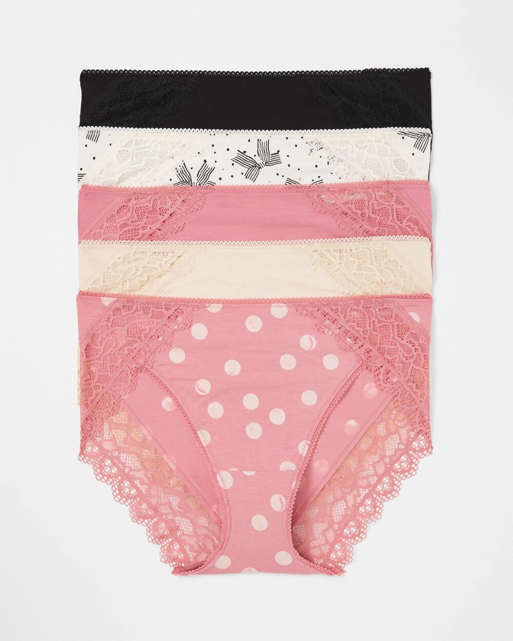 THATS A WRAP MULTI PACK - Lace High-Leg 5 Pack