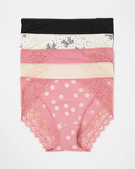 THATS A WRAP MULTI PACK - Lace High-Leg 5 Pack