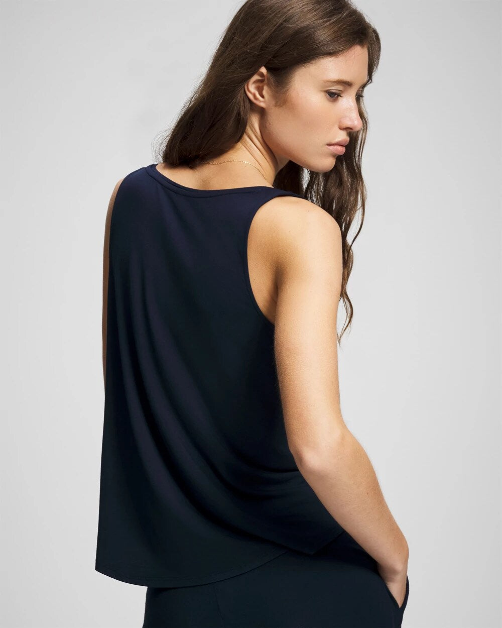 NIGHTFALL NAVY - V-Neck Pajama Tank