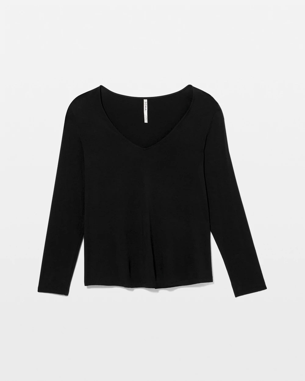 BLACK - Long-Sleeve Pajama Top