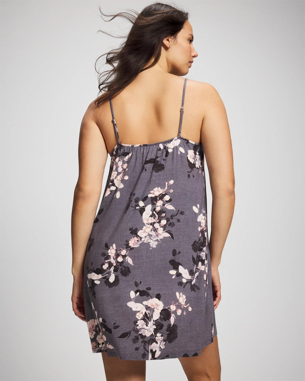 FLORAL DREAMS GRAY - Lace Chemise