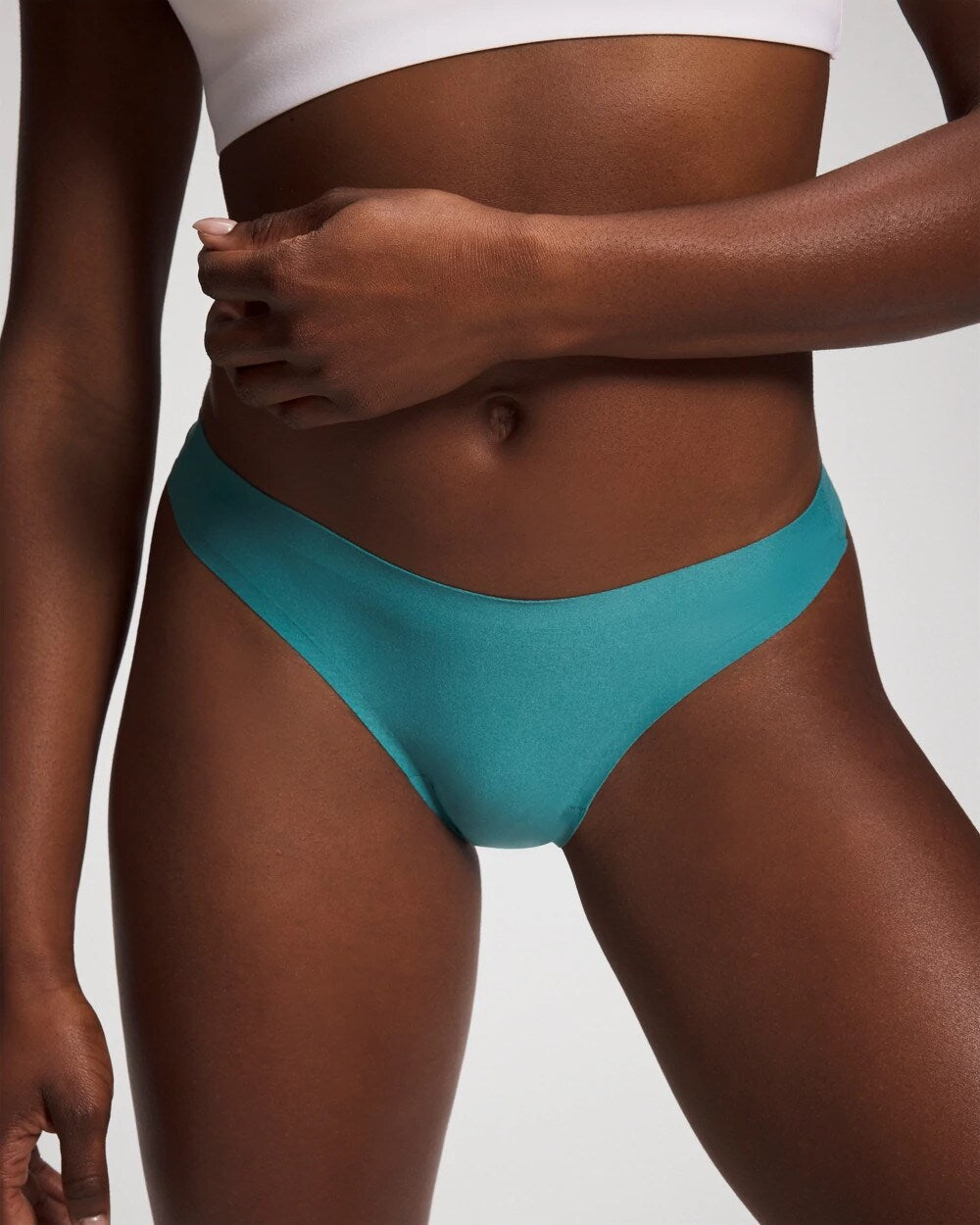 CERULEAN TEAL - Soft Stretch Thong Panty