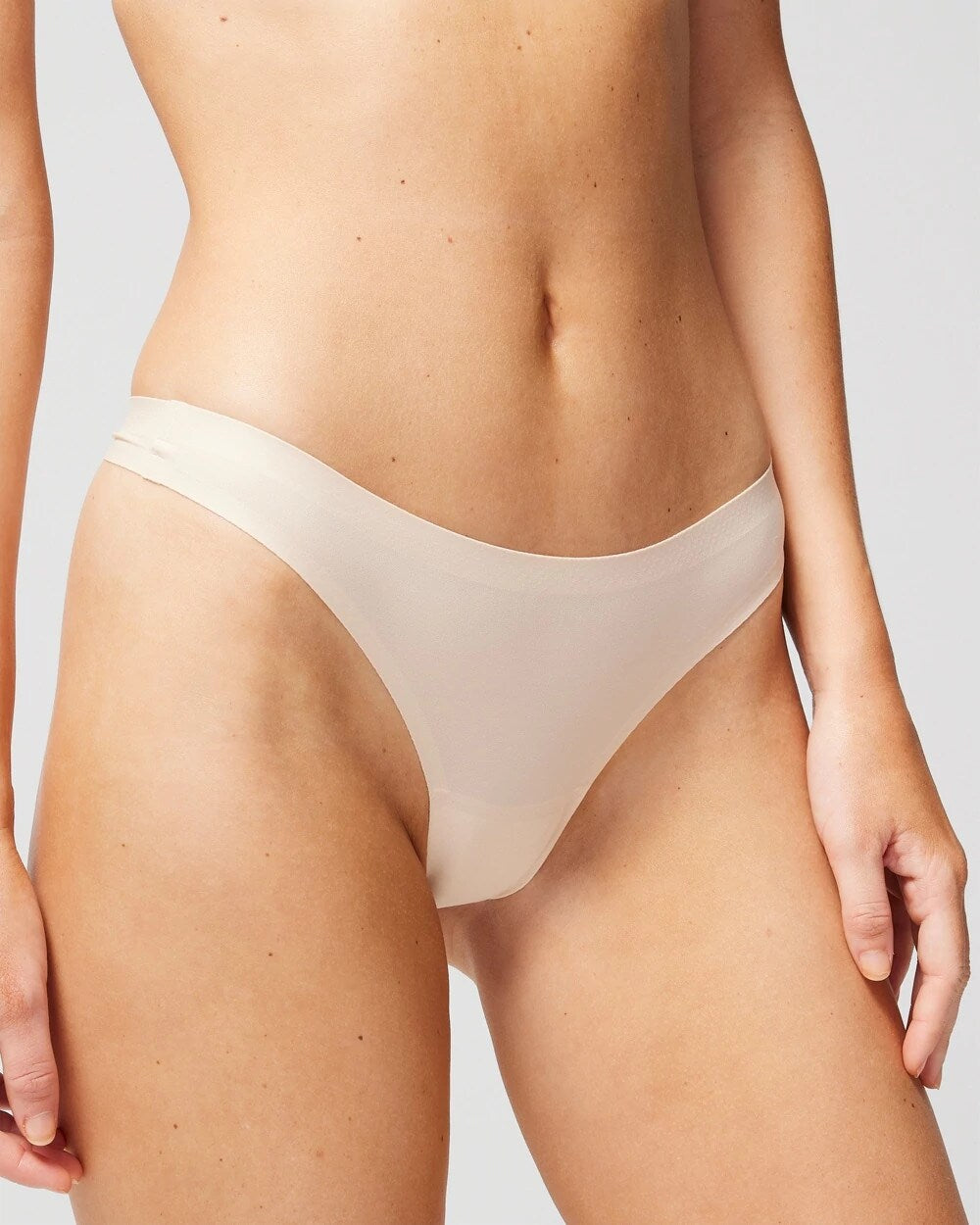 PALE SAND - Soft Stretch Thong Panty