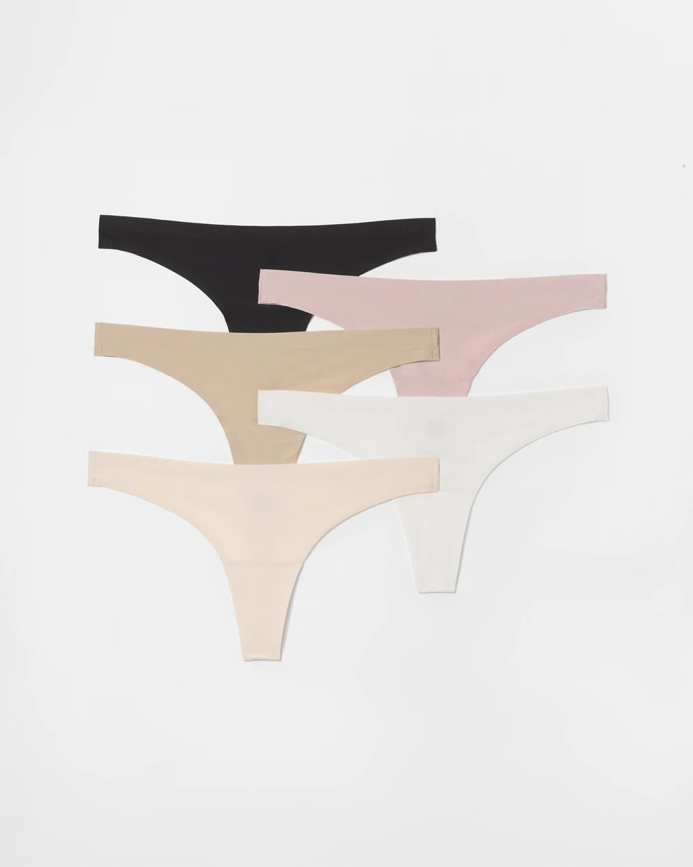 BASIC MULTI PACK - Soft Stretch Thong Panty 5 Pack