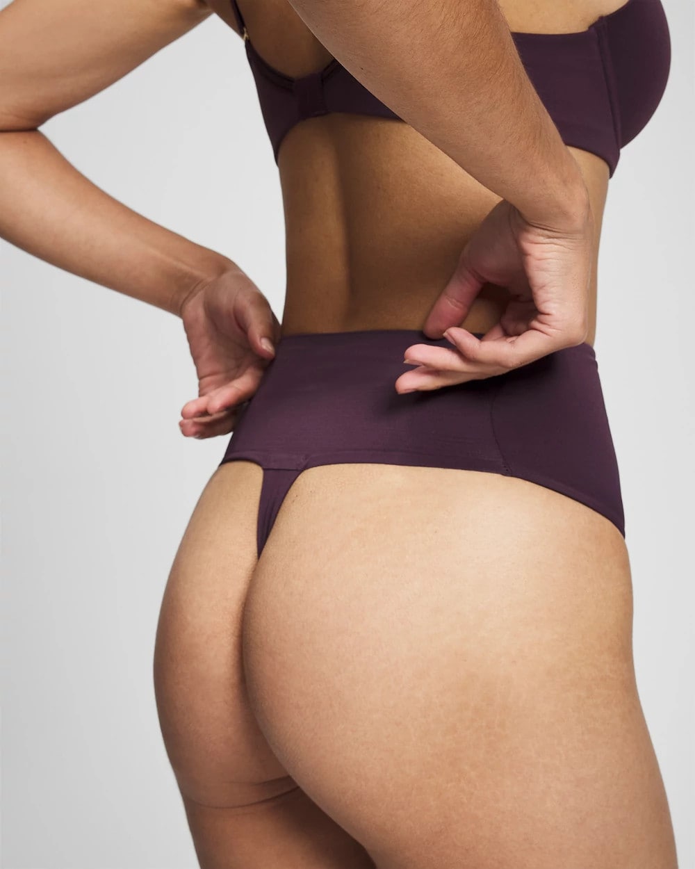 PLUM PERFECT - Tummy High-Waist Thong Panty