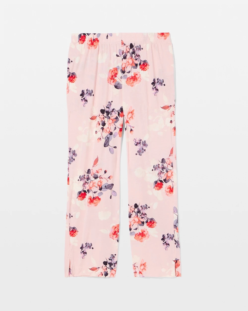 FLORAL DREAMS PINK BLUSH - Ankle Pajama Pants