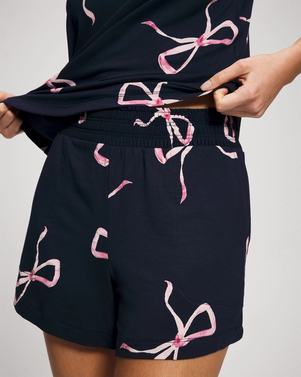 BELOVED BOWS GRAND NAVY - Pajama Shorts
