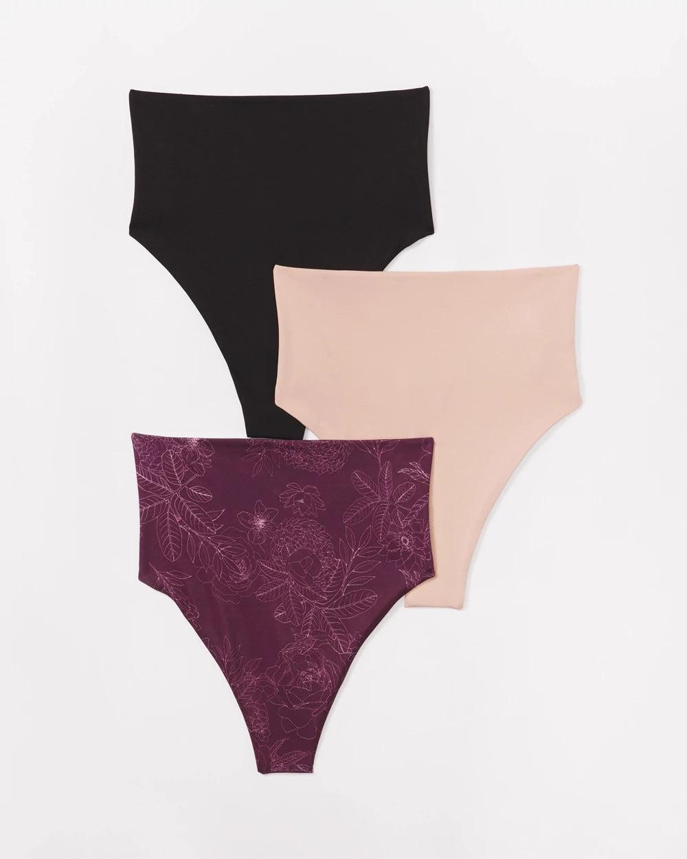 VERMILLION MULTIPACK - High-Waist Thong Panty 3 Pack