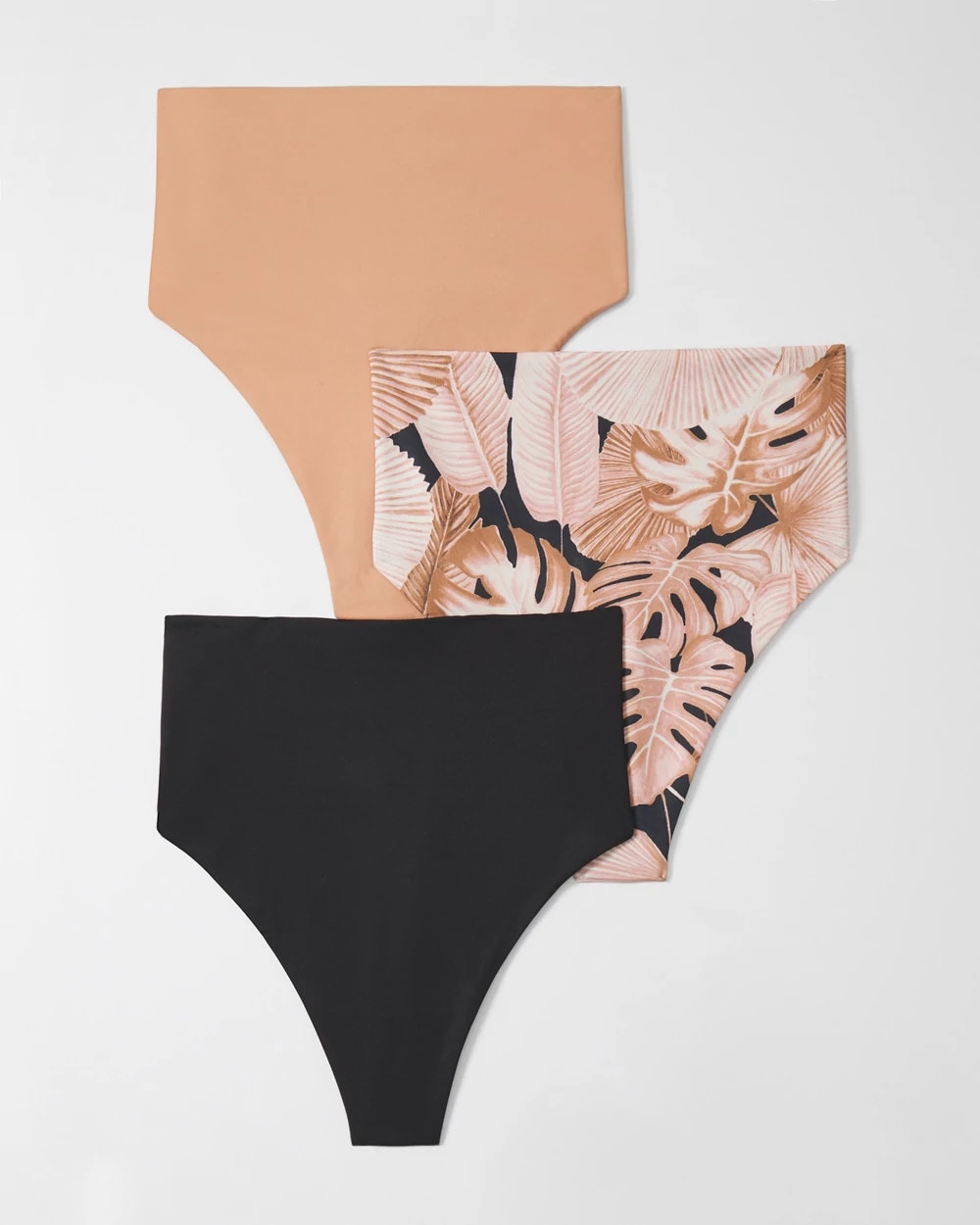 PANDAWA PALMS MULTI-PACK - High-Waist Thong Panty 3 Pack