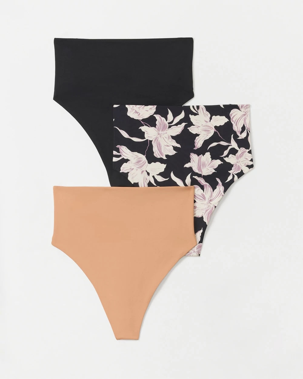 BLOOM BREEZE MULTIPACK - High-Waist Thong Panty 3 Pack