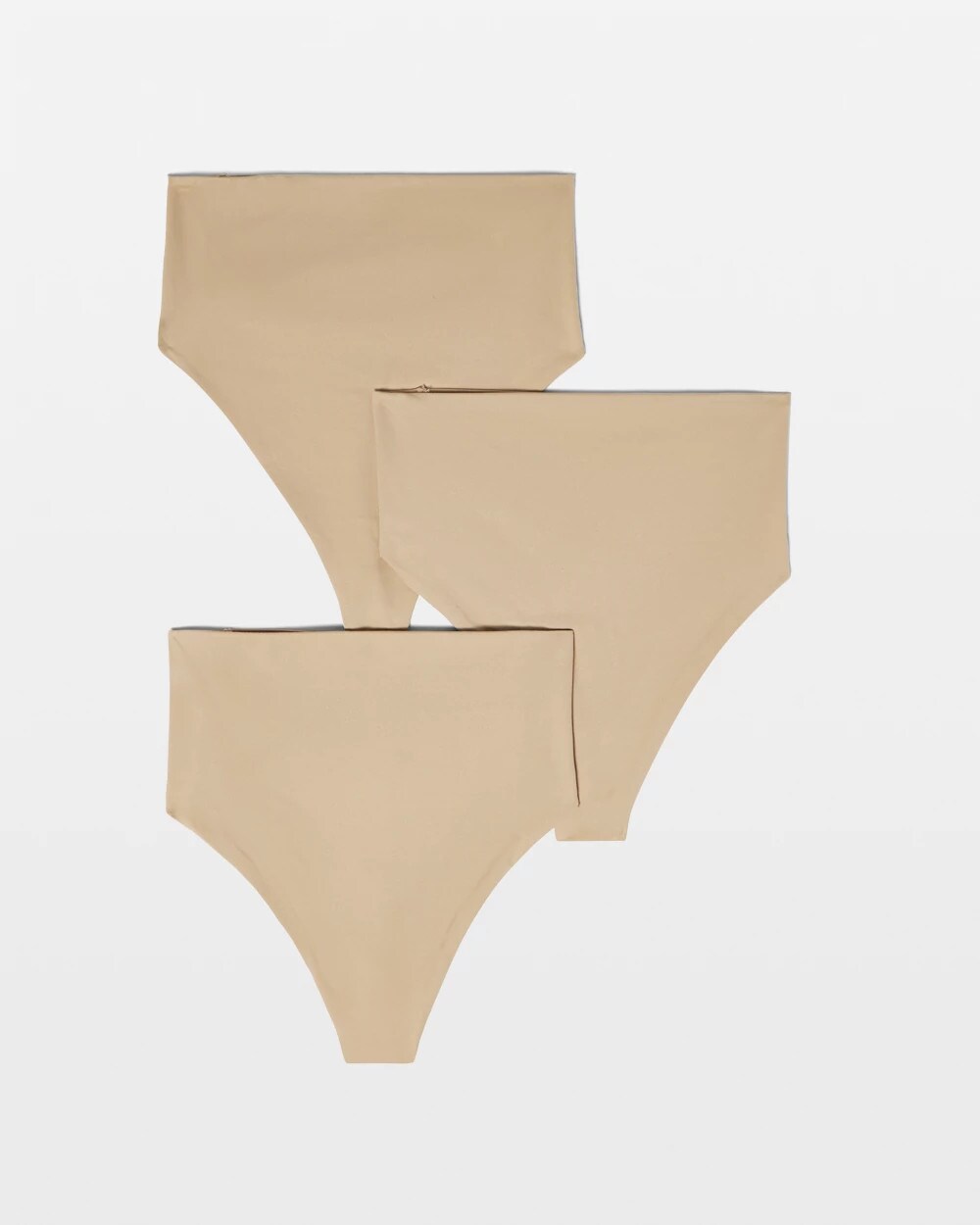 WARM AMBER MULTIPACK - High-Waist Thong Panty 3 Pack