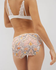 VINE PAISLEY CHAMPAGNE M - Edge Bikini Panty with Lace