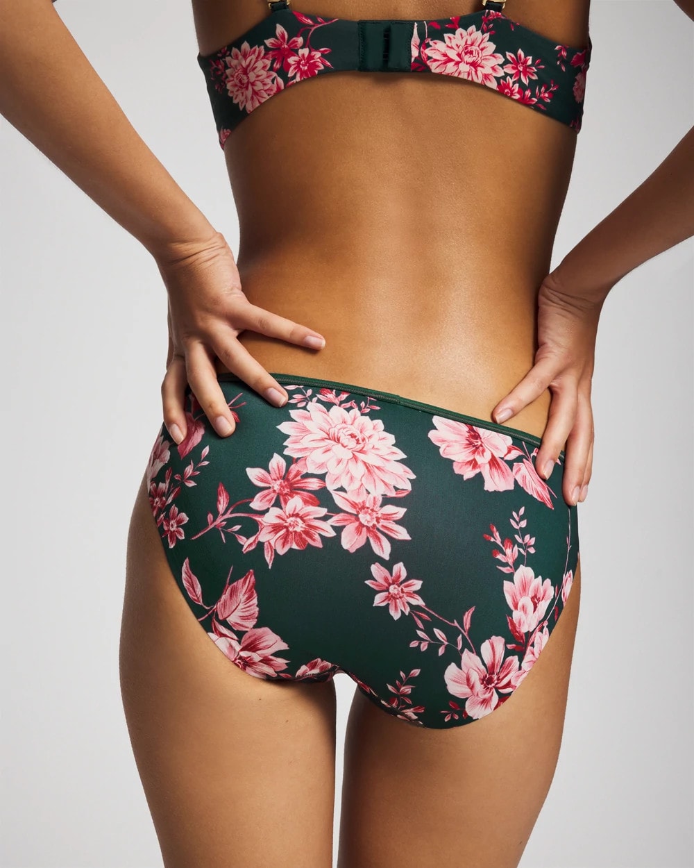 COTTAGE FLORAL MINI GREEN - Edge Bikini Panty