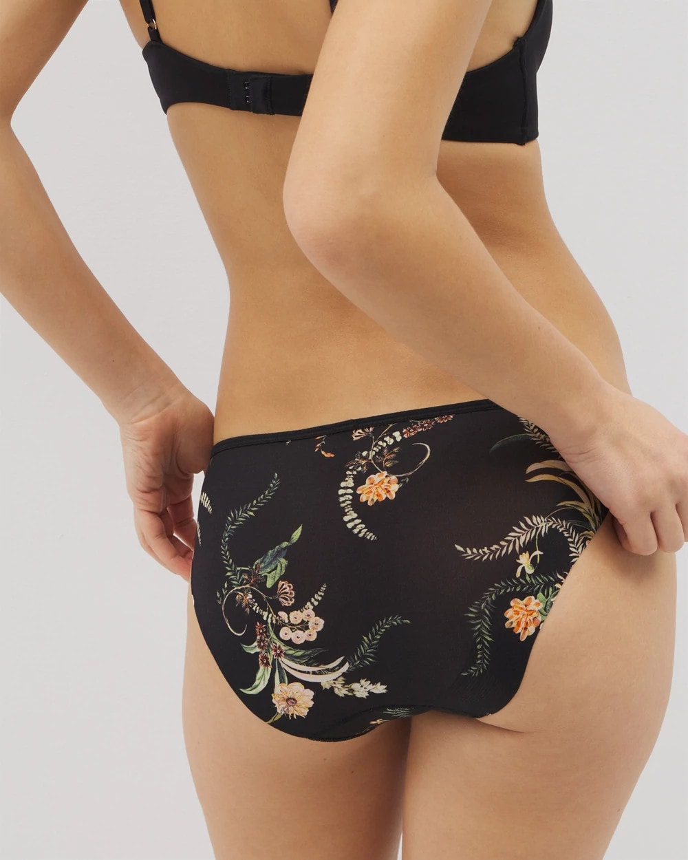 PARADISE PLUMES D M BLACK - Edge Bikini Panty