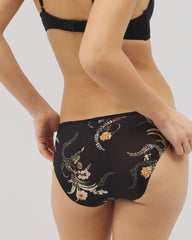 PARADISE PLUMES D M BLACK - Edge Bikini Panty