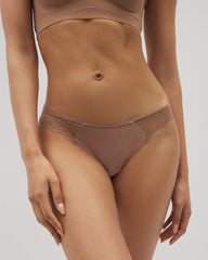 WARM SIENNA - Bikini Panty with Lace