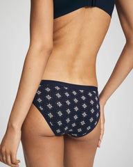 BELLE FOULARD MINI NAVY - Cotton Bikini Panty