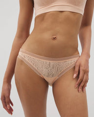 PEACH PARFAIT - Soma Bikini Panty with Stretch Lace
