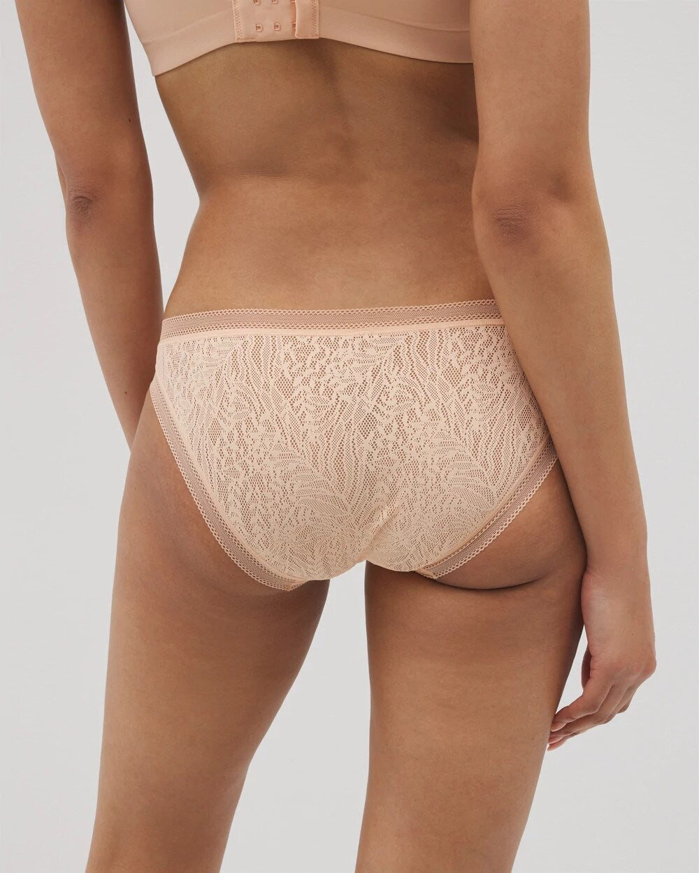 PEACH PARFAIT - Soma Bikini Panty with Stretch Lace