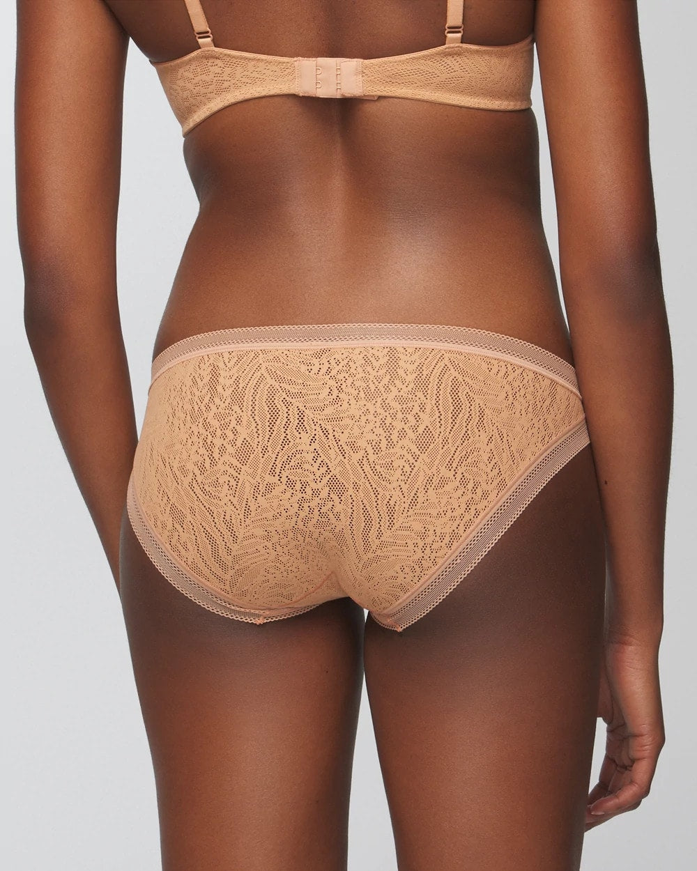 CREME BRULEE - Soma Bikini Panty with Stretch Lace