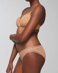 CREME BRULEE - Soma Bikini Panty with Stretch Lace