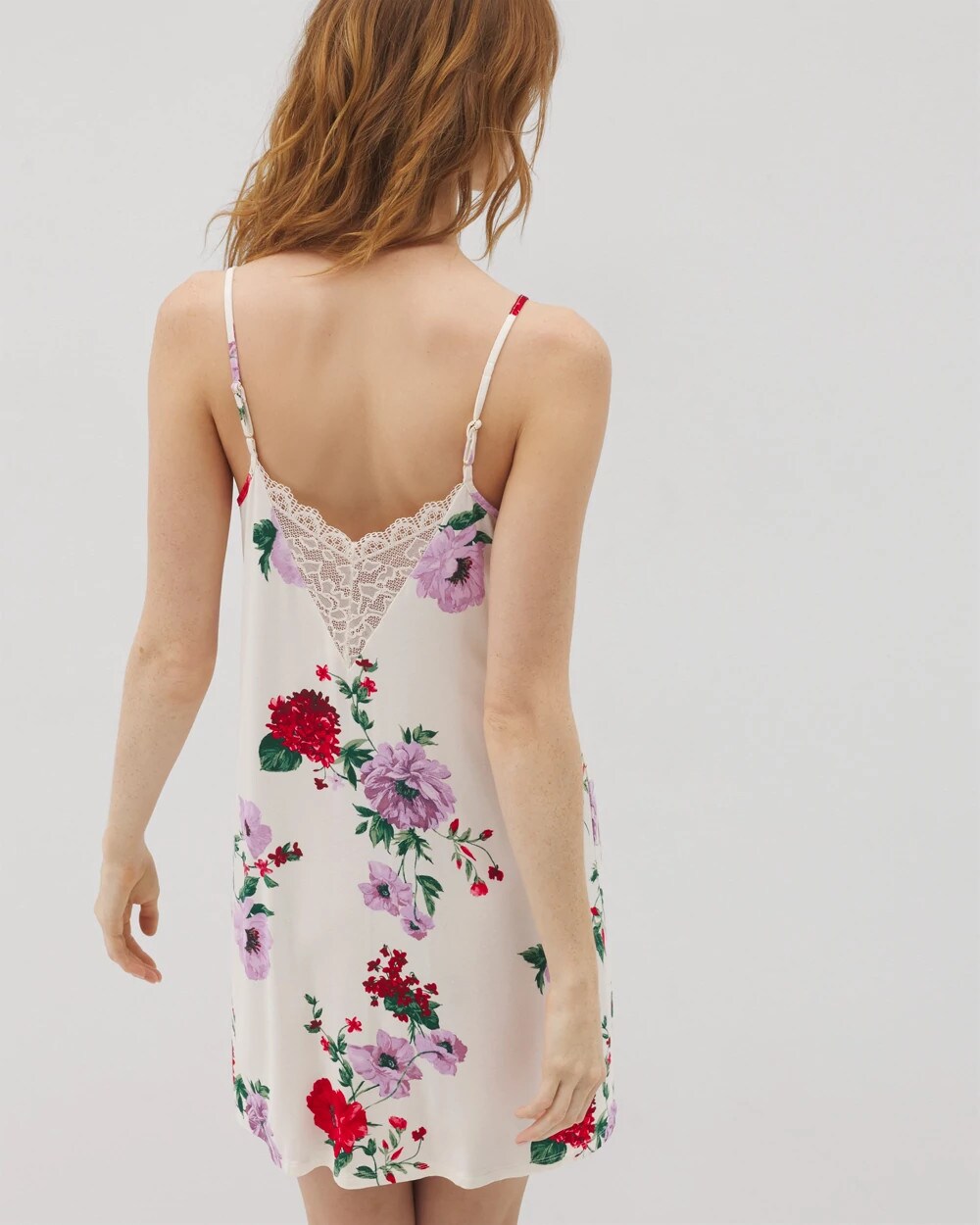RHAPSODY FLORAL SUGAR - Lace Trim Chemise