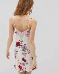 RHAPSODY FLORAL SUGAR - Lace Trim Chemise