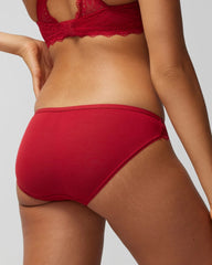 PAINT THE TOWN RED - Bikini Panty with Enchanting Lace