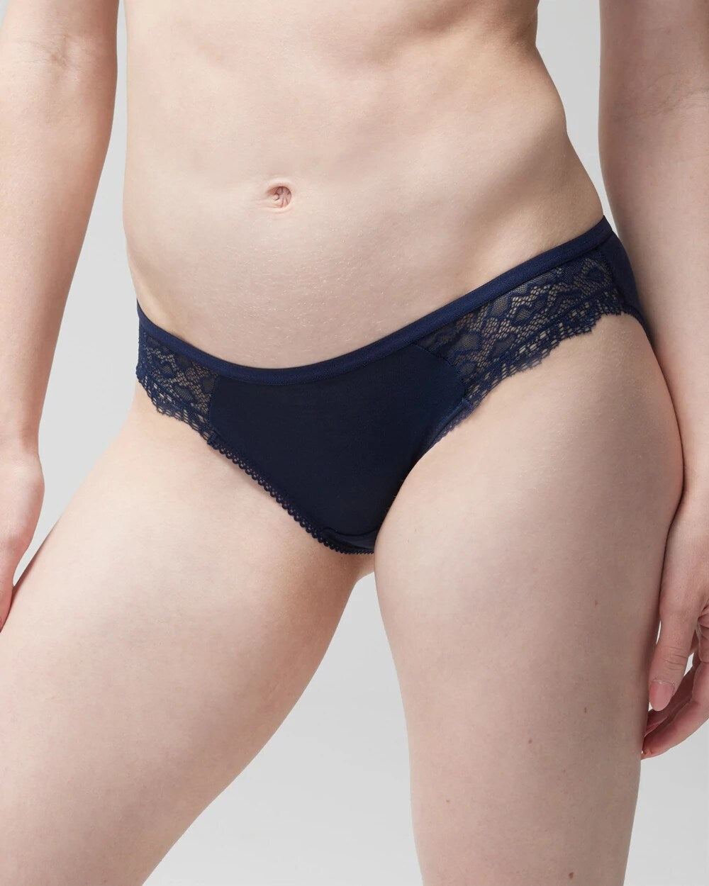 NIGHTFALL NAVY - Bikini Panty with Enchanting Lace