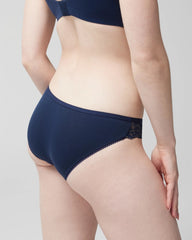 NIGHTFALL NAVY - Bikini Panty with Enchanting Lace