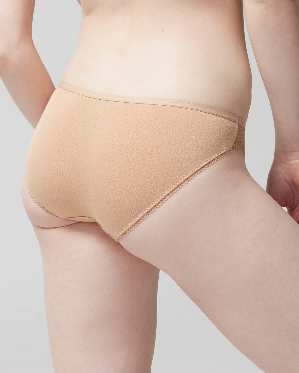 WARM AMBER - Bikini Panty with Enchanting Lace