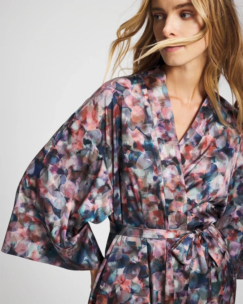 PETAL MOSAIC PETROL - Long Robe