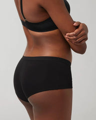 BLACK - Cotton Boyshort Panty