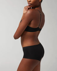 BLACK - Cotton Boyshort Panty