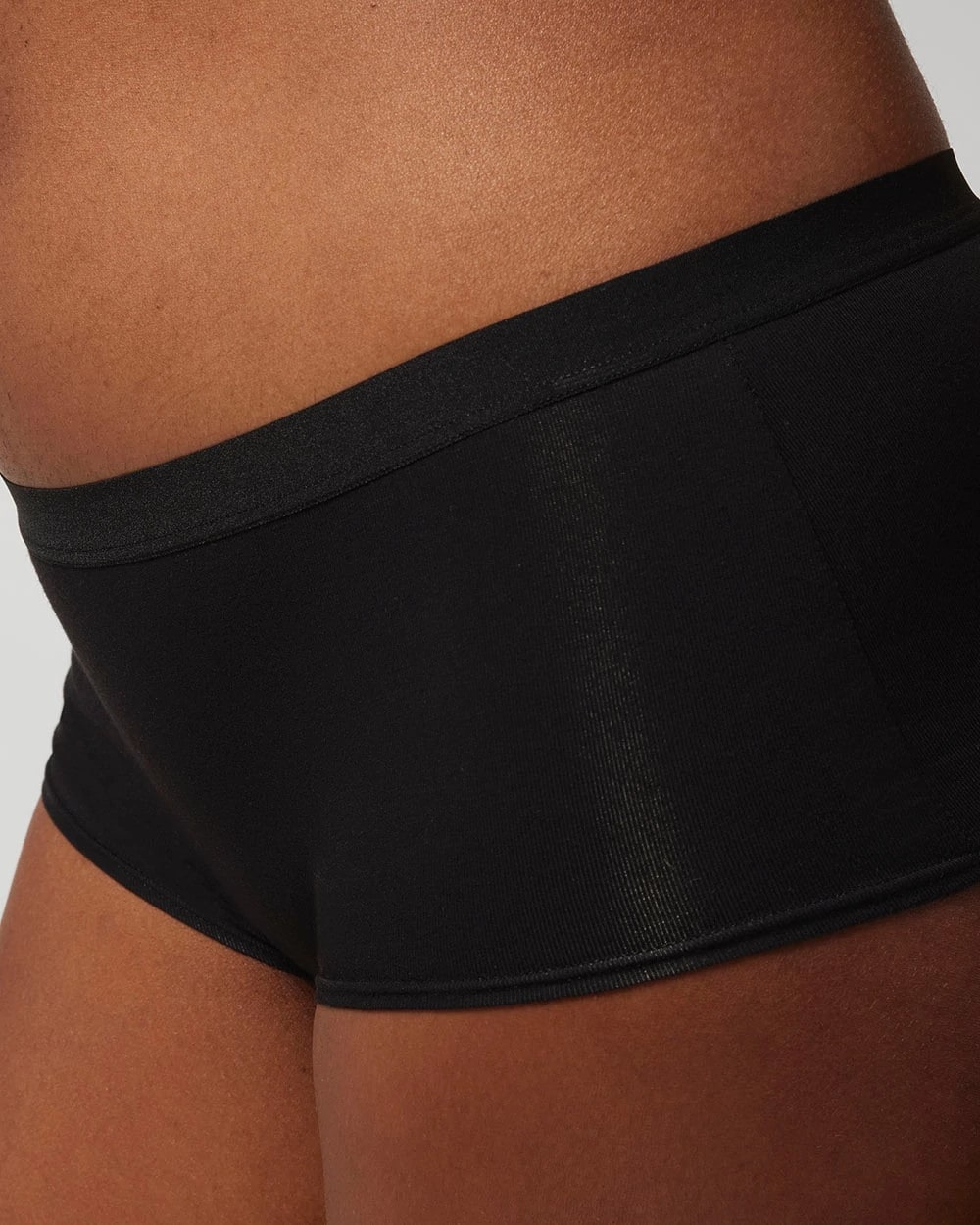 BLACK - Cotton Boyshort Panty