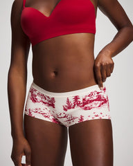 ENCHANTED TOILE CHAMPAGNE - Cotton Boyshort Panty