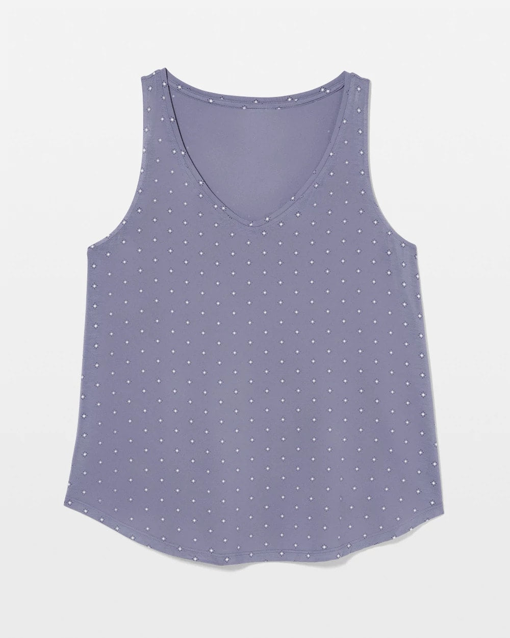 ON THE DOT EARL GRAY - Printed V-Neck Pajama Tank