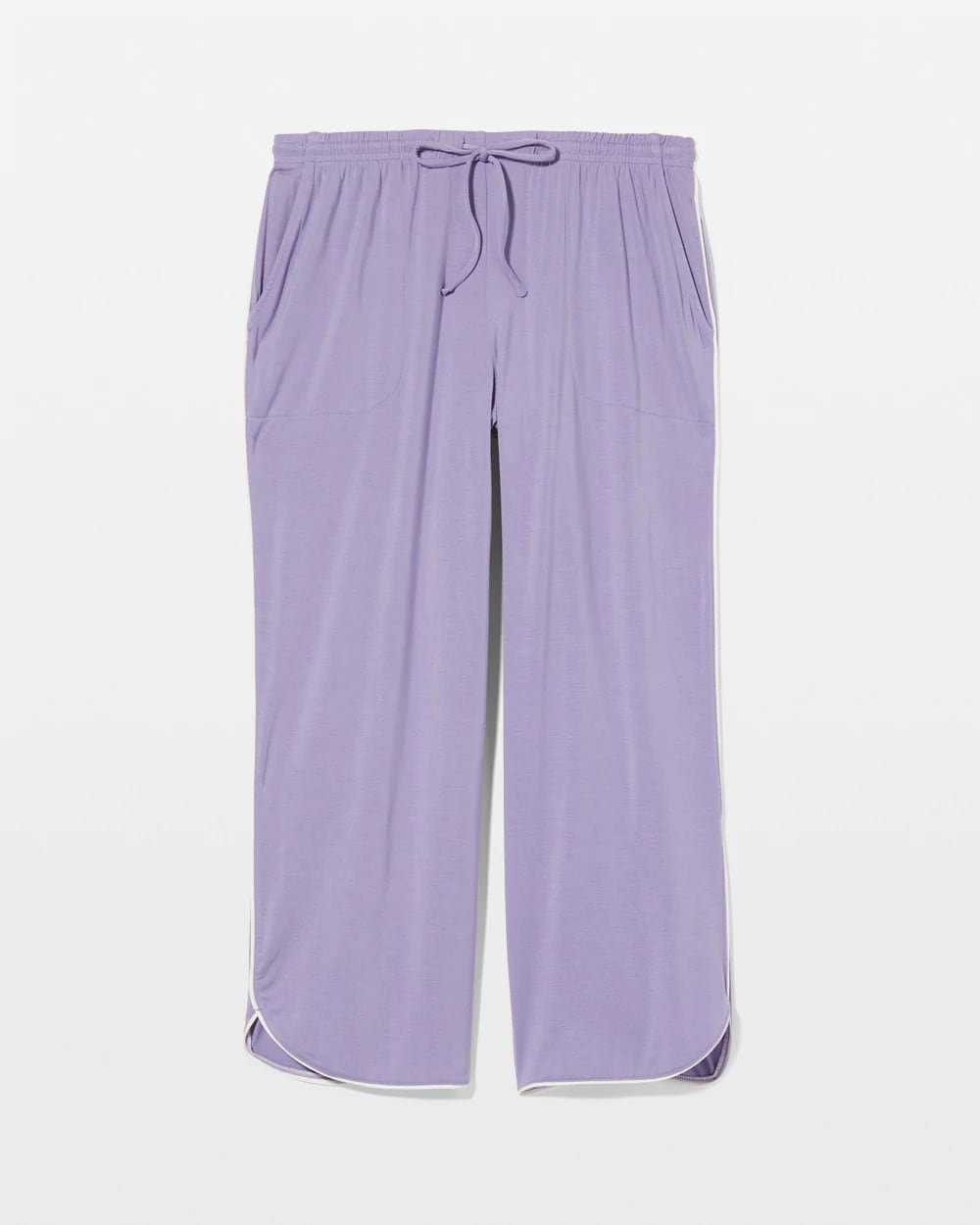JACARANDA - Solid Piped Crop Pajama Pant