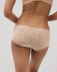 PEACH PARFAIT - Soma Boyshort Panty with Stretch Lace
